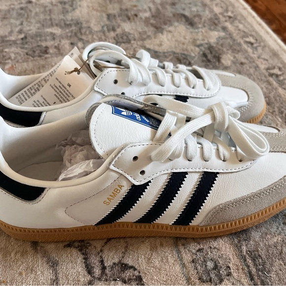 Adidas Samba White Indigo Gum Sneakers 6 - Picture 5 of 7